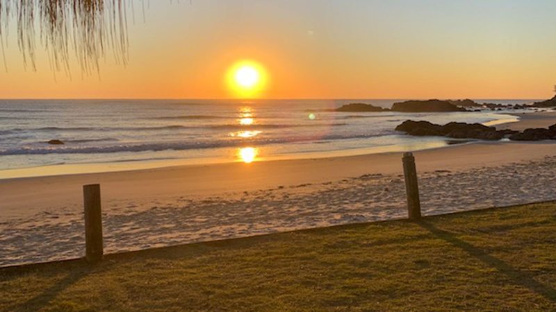 Sunrise on Town Beach, Port Macquarie.